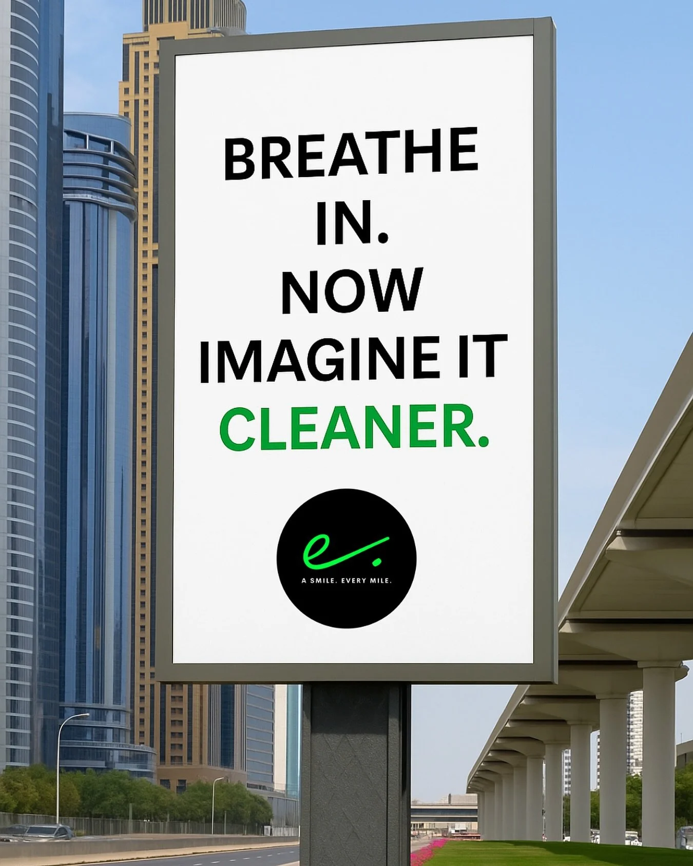 Take a deep breath.

 Now imagine it cleaner &mdash; for your lungs, your kids, your city.

 That&rsquo;s the future we&rsquo;re riding toward 🚚⚡🌱

Every delivery we make = fewer emissions in the air.

 Let&rsquo;s keep it green. Let&rsquo;s keep i