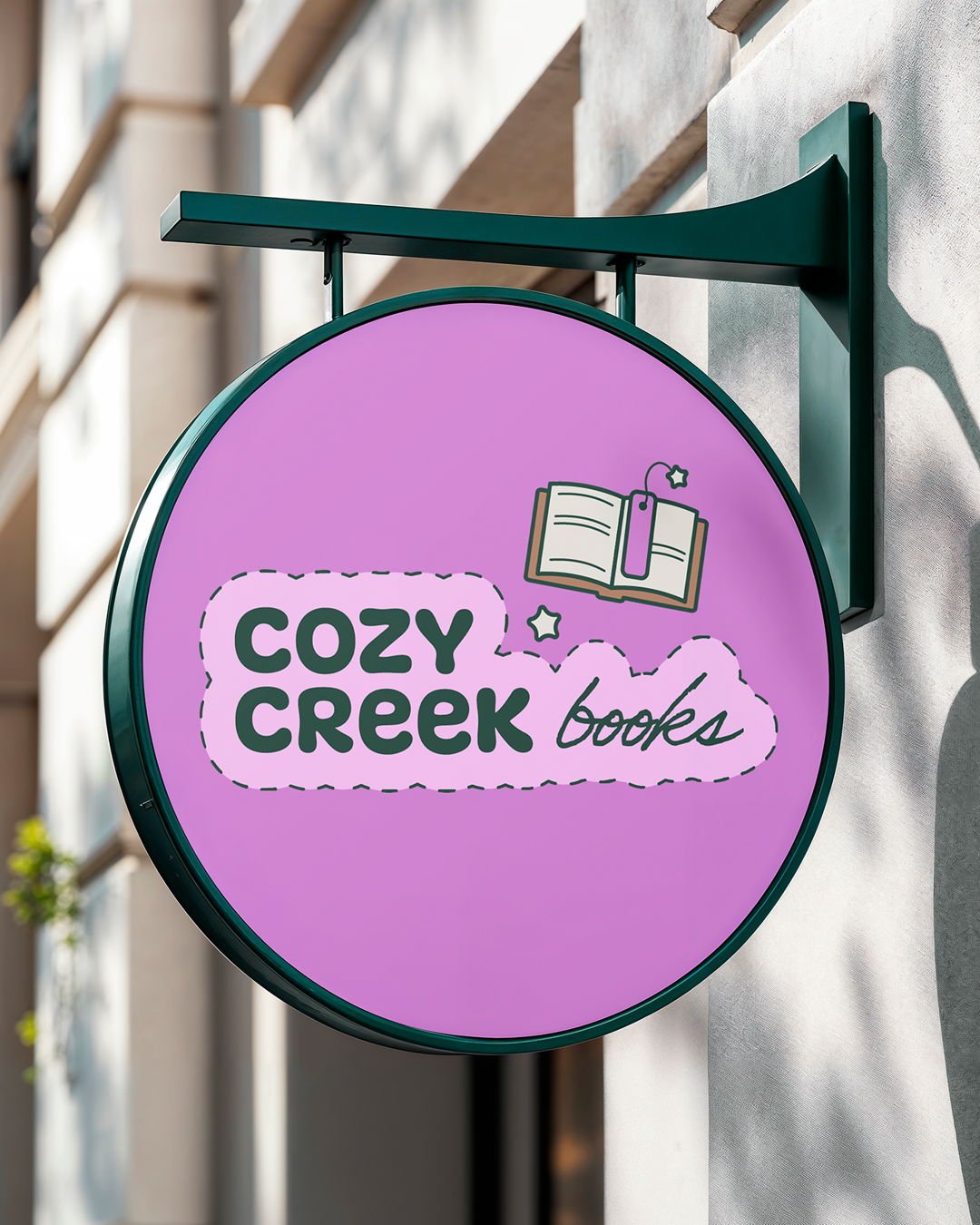 It's getting cozy! Introducing my latest project: Cozy Creek Books, a cute &amp; whimsical little book shop 📚 Building a brand that feels right is a special kind of magic.

A huge part of that magic is colour. It&rsquo;s the first thing you feel!

C