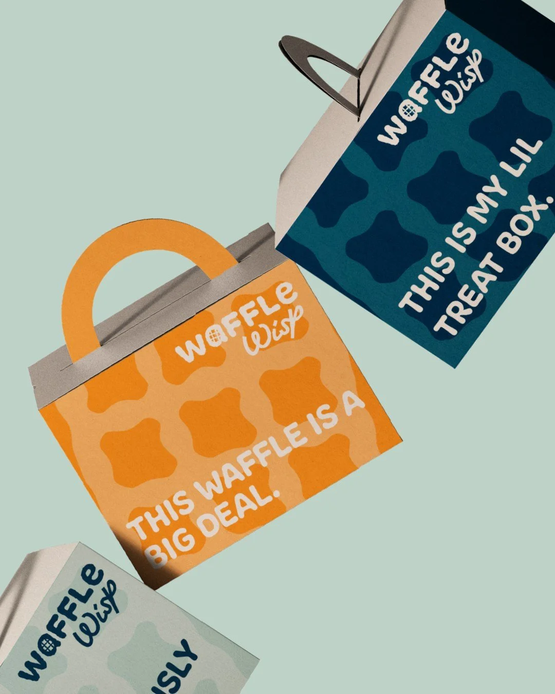 Can a brand be both "friendly" and "premium"? 🧇✨

For Waffle Wisp, I wanted to lean into a cutesy, approachable energy without losing professional weight. The secret is in the colour palette! While the light blue hue and orange k