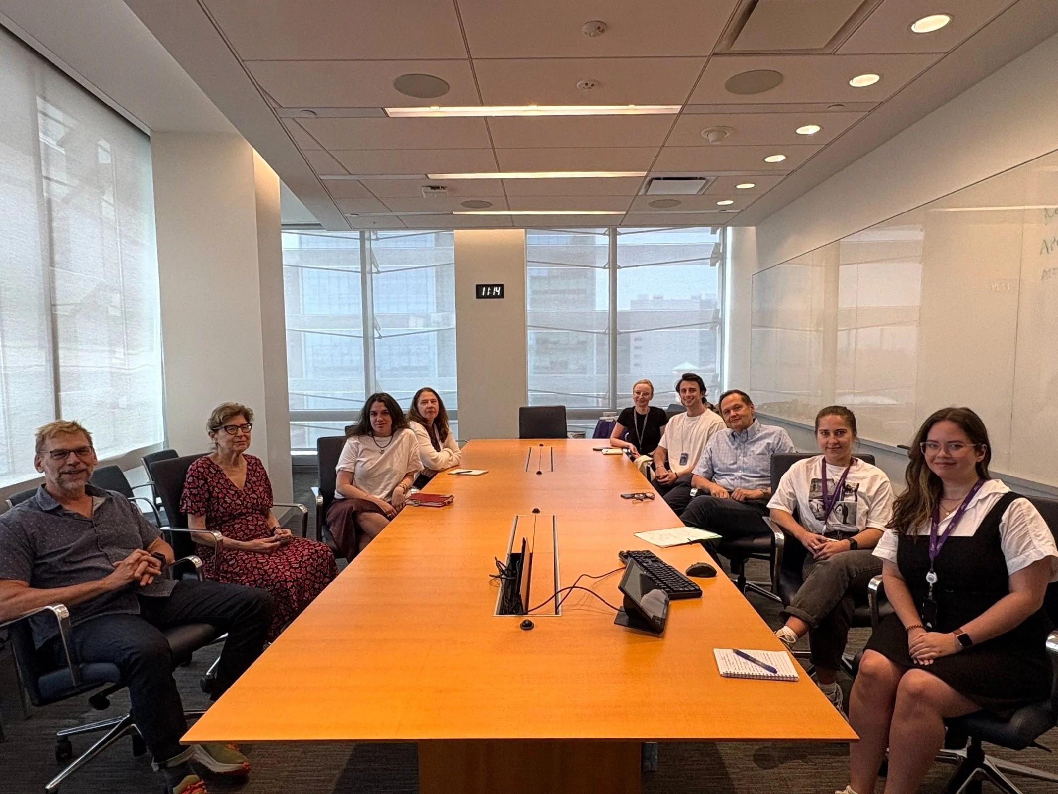 The Sadowski Lab was joined by Dr. Paul Mathews and Dr. Efrat Levy for a collaborator's meeting regarding NIH award, "Apolipoprotein E genotype modulates brain mitovesicle production, a component of mitochondrial quality control" (1RF1AG088226)