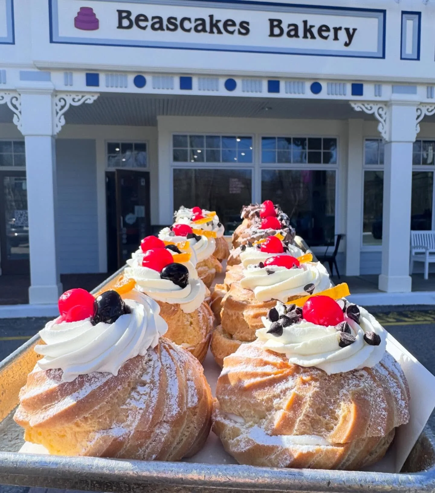 St.Joseph Pastries in the case this week! 🍒🤍