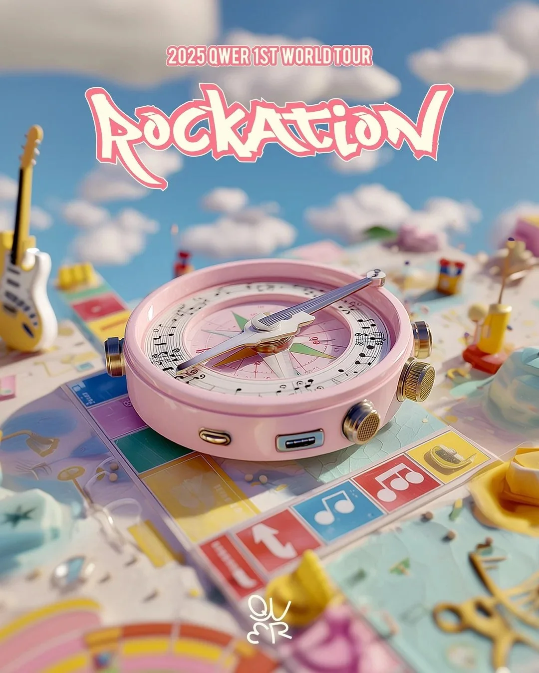 QWER Brings Their Emotional Powerhouse "Rockation" World Tour in 2025