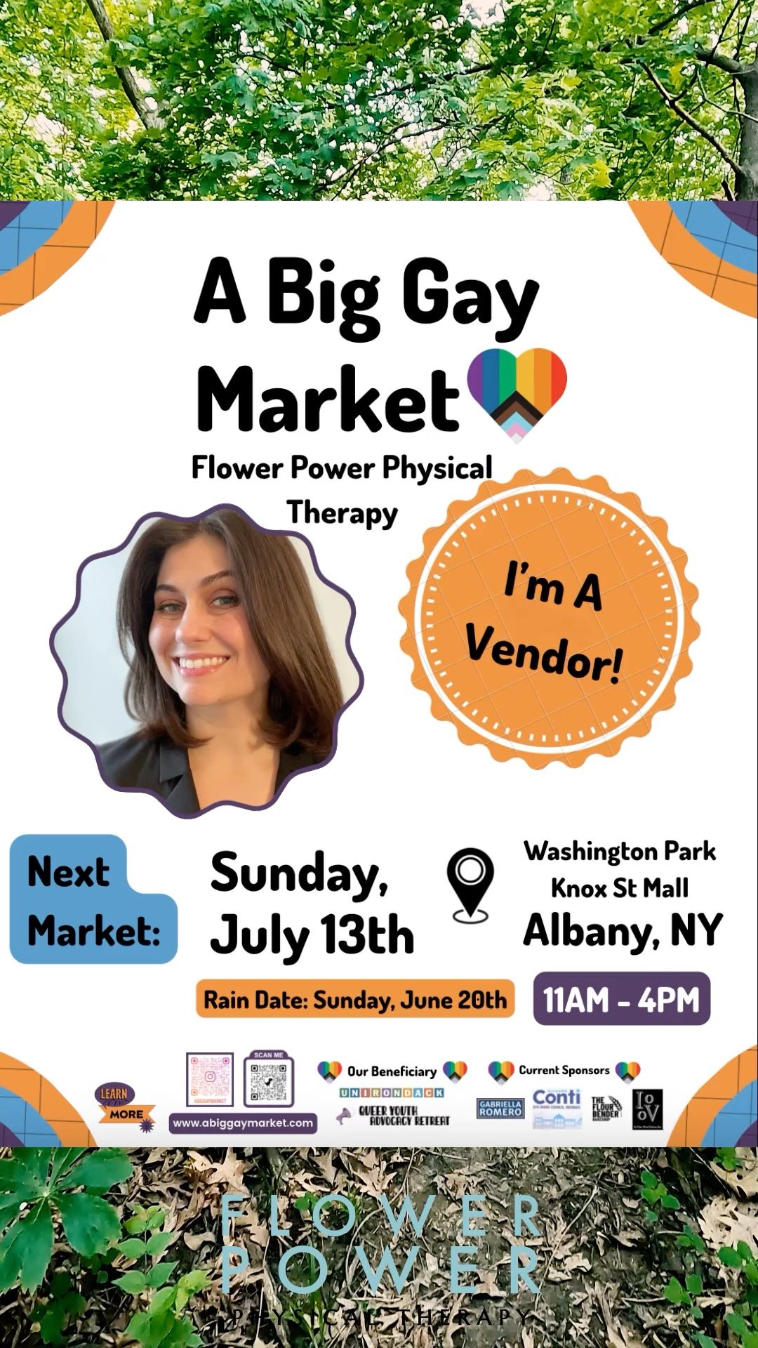 See you at A Big Gay Market in the beautiful Washington Park in Albany on Sunday July 13th!