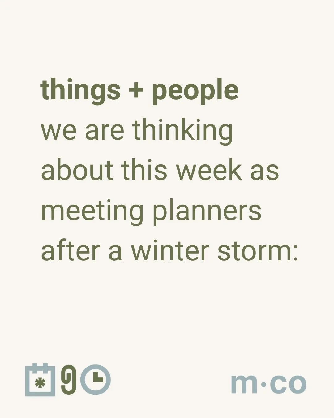winter weather from a hotelier turned meeting planner  perspective ❄️