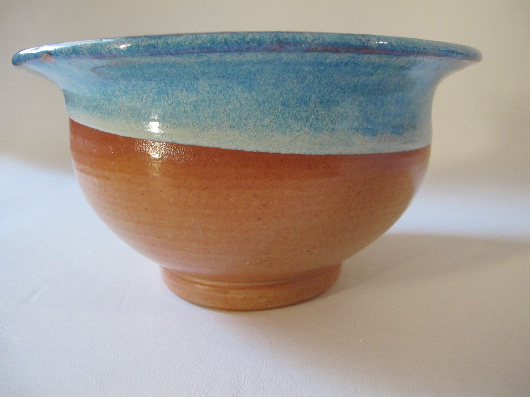 Shino and Shimmery Blue Bowl - Medium/Large
