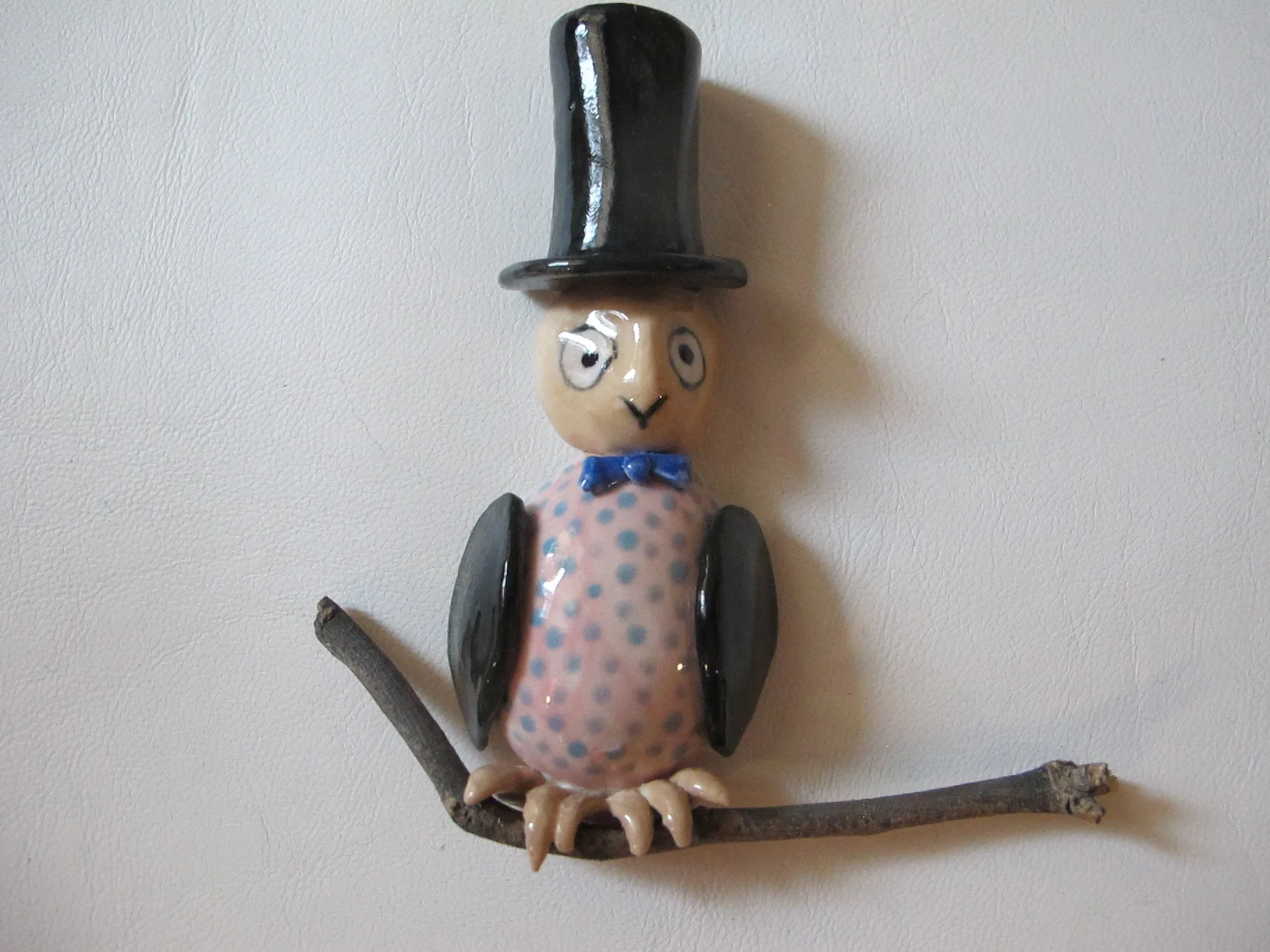 Owl with Blue Bow Tie 1.JPG