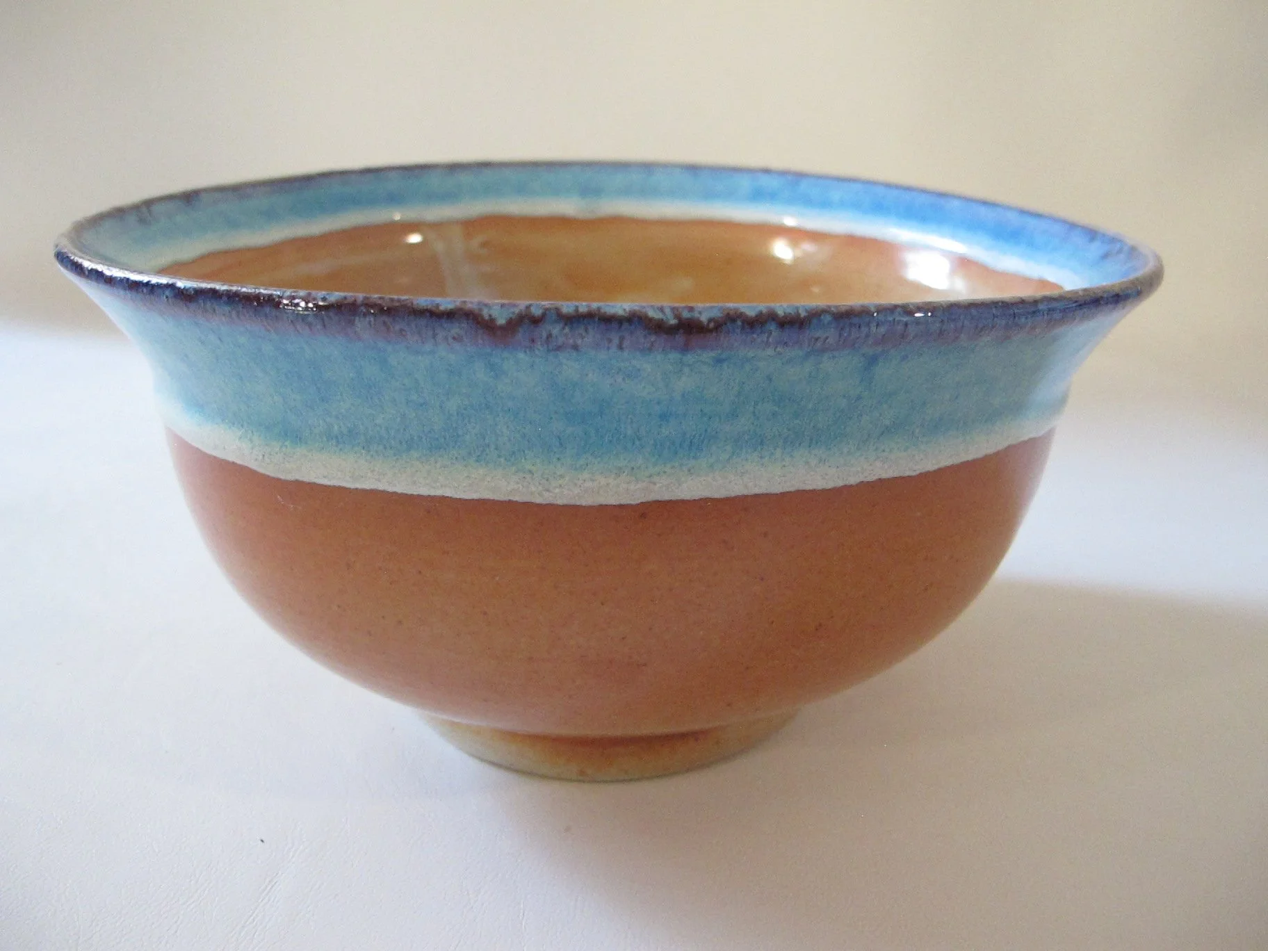 Shino and Shimmery Blue Bowl - Large