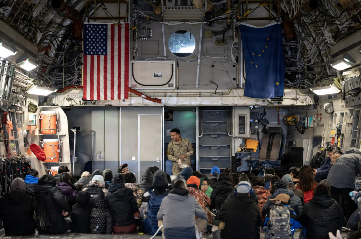 For Alaskan Evacuees, Home is Gone, With no Return in Sight