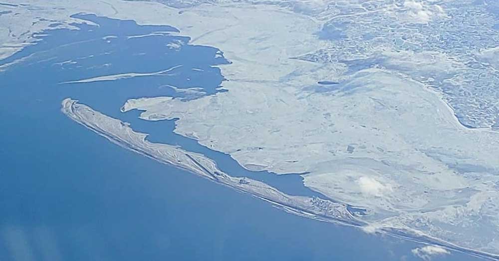 Aerial imagery gives greater context to Nelson Lagoon's geography