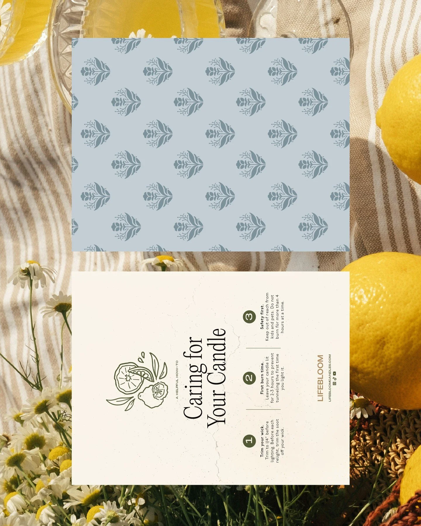 Some fun flat lays for our recent project with Lifebloom.⁠
⁠
We've actually updated our portfolio in record time with this one! Go check out the full case study on our website.