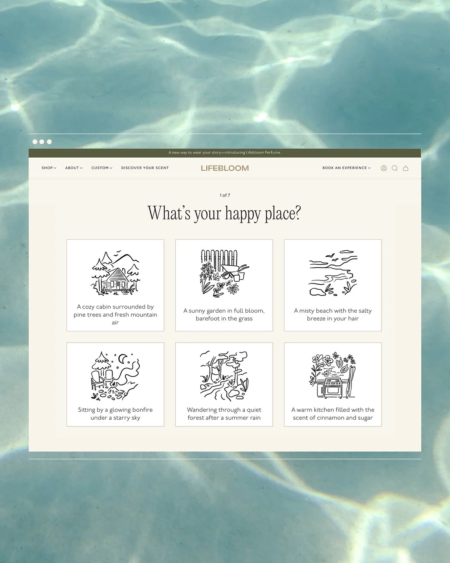 Alright, NOSE GOES. How can you smell through a screen? ⁠
⁠
That was the question we had to answer when thinking through how to help customers select a candle and perfume scent online. ⁠
⁠
Enter: Lifebloom&rsquo;s Scent Discovery Quiz⁠
⁠
An interacti