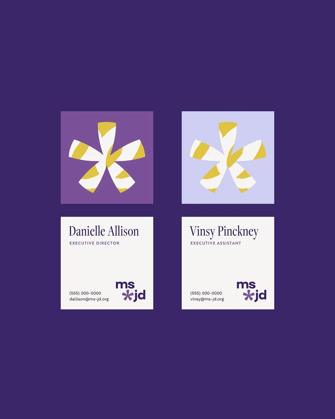 We often get asked, so what&rsquo;s in a brand identity package? ⁠
⁠
The short answer is...a lot. ⁠
⁠
And it usually varies from client to client but for Ms. JD we included the standard:⁠
- Logo suite⁠
- Colors (plus accessible pairings that meet con