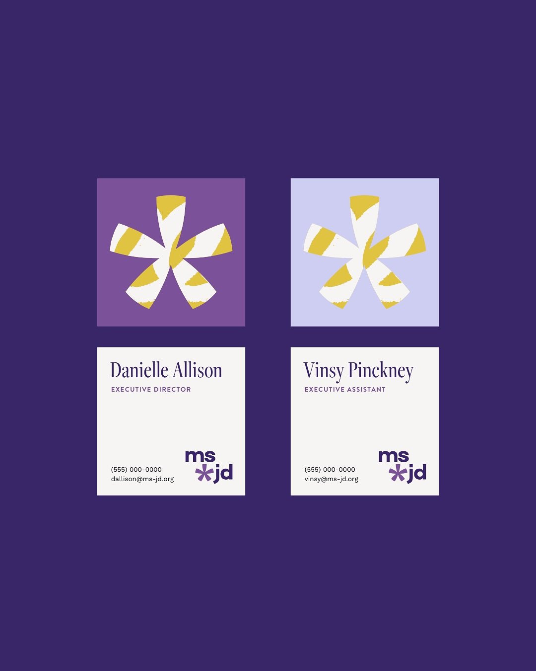 We often get asked, so what&rsquo;s in a brand identity package? ⁠
⁠
The short answer is...a lot. ⁠
⁠
And it usually varies from client to client but for Ms. JD we included the standard:⁠
- Logo suite⁠
- Colors (plus accessible pairings that meet con