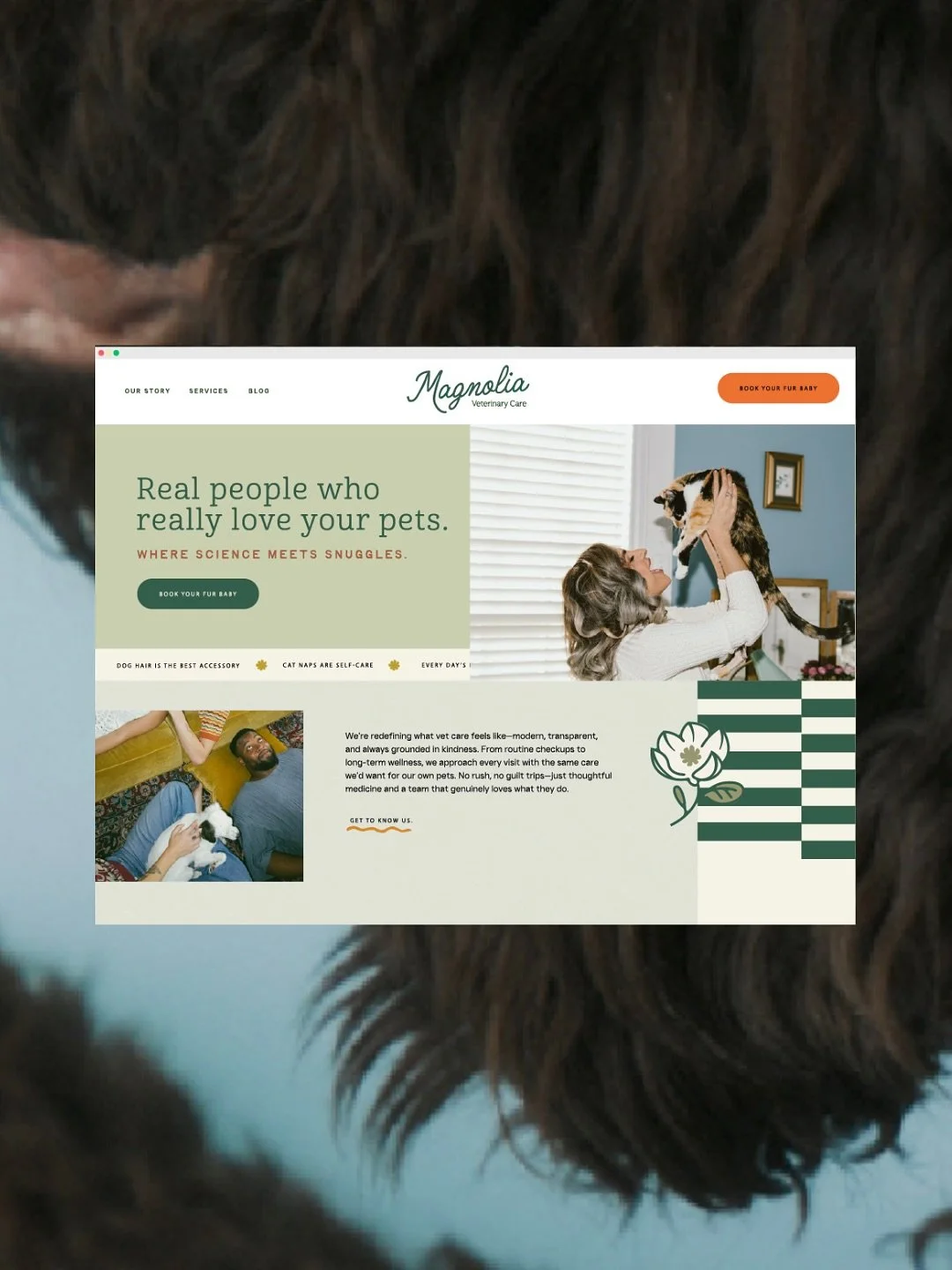 When we partnered with Magnolia Vet Care, the goal was clear, create a vet brand that feels like a neighbor, not a corporation.&nbsp;

In a world of transactional, big-box veterinary models, Magnolia wanted to stand out as a warm, woman-owned practic