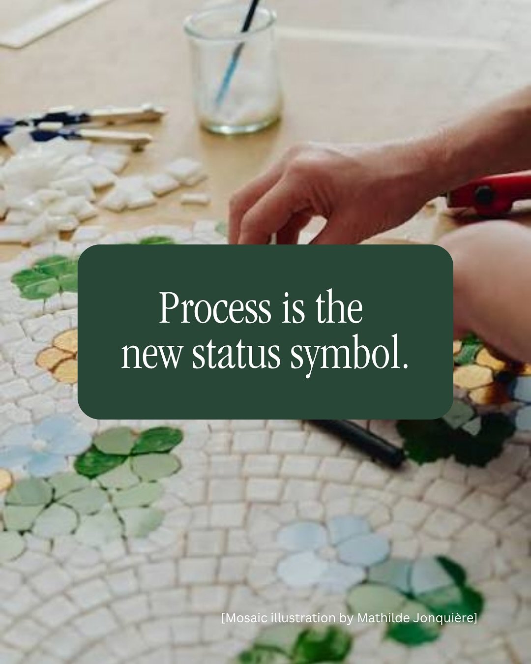 Have you noticed the shift happening in luxury branding right now?

Heritage houses are leaning back into craft, AND this time, they&rsquo;re showing their work.

It&rsquo;s not just about the polished final product anymore. Sketches, hands at work, 