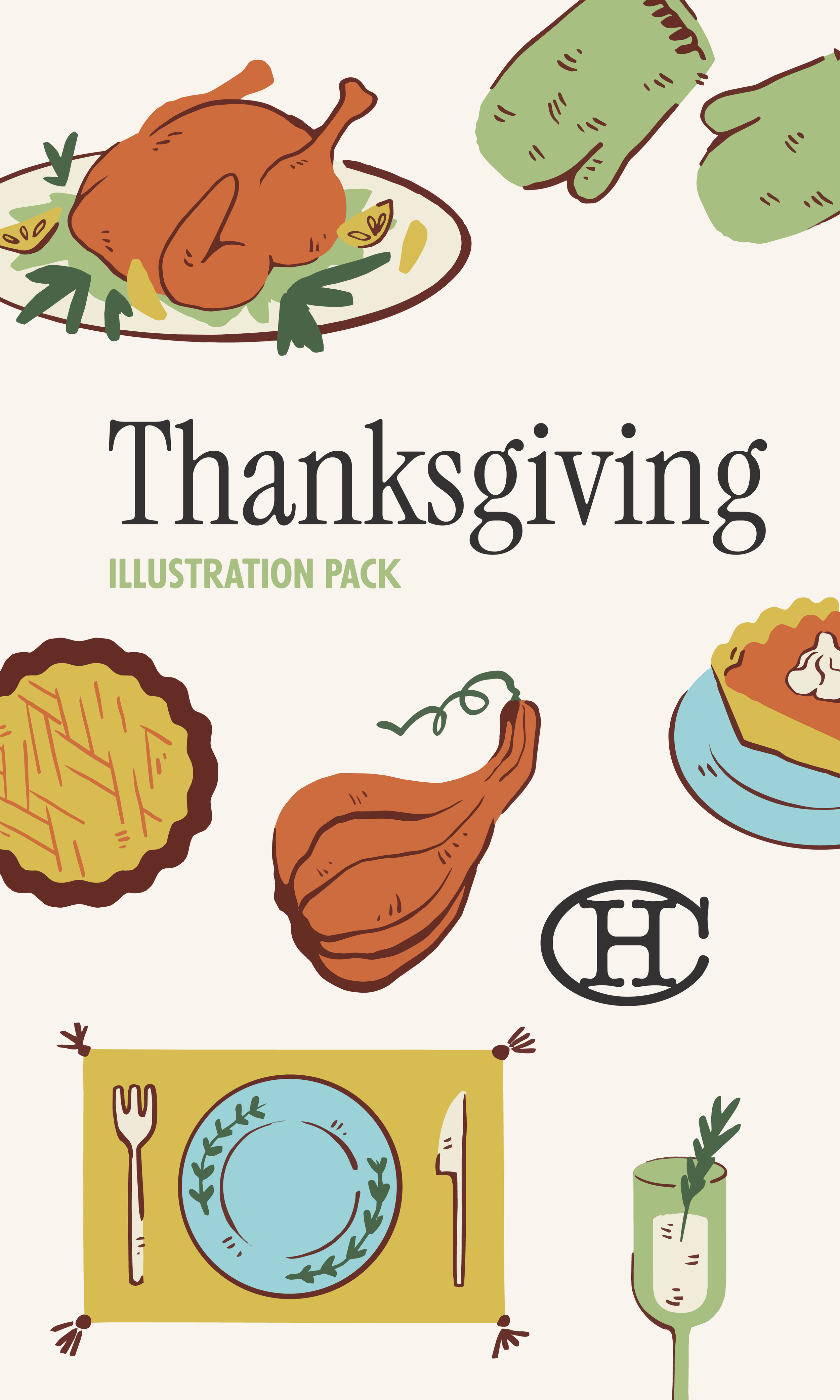 Illustration Pack - Thanksgiving - Cover Art.png