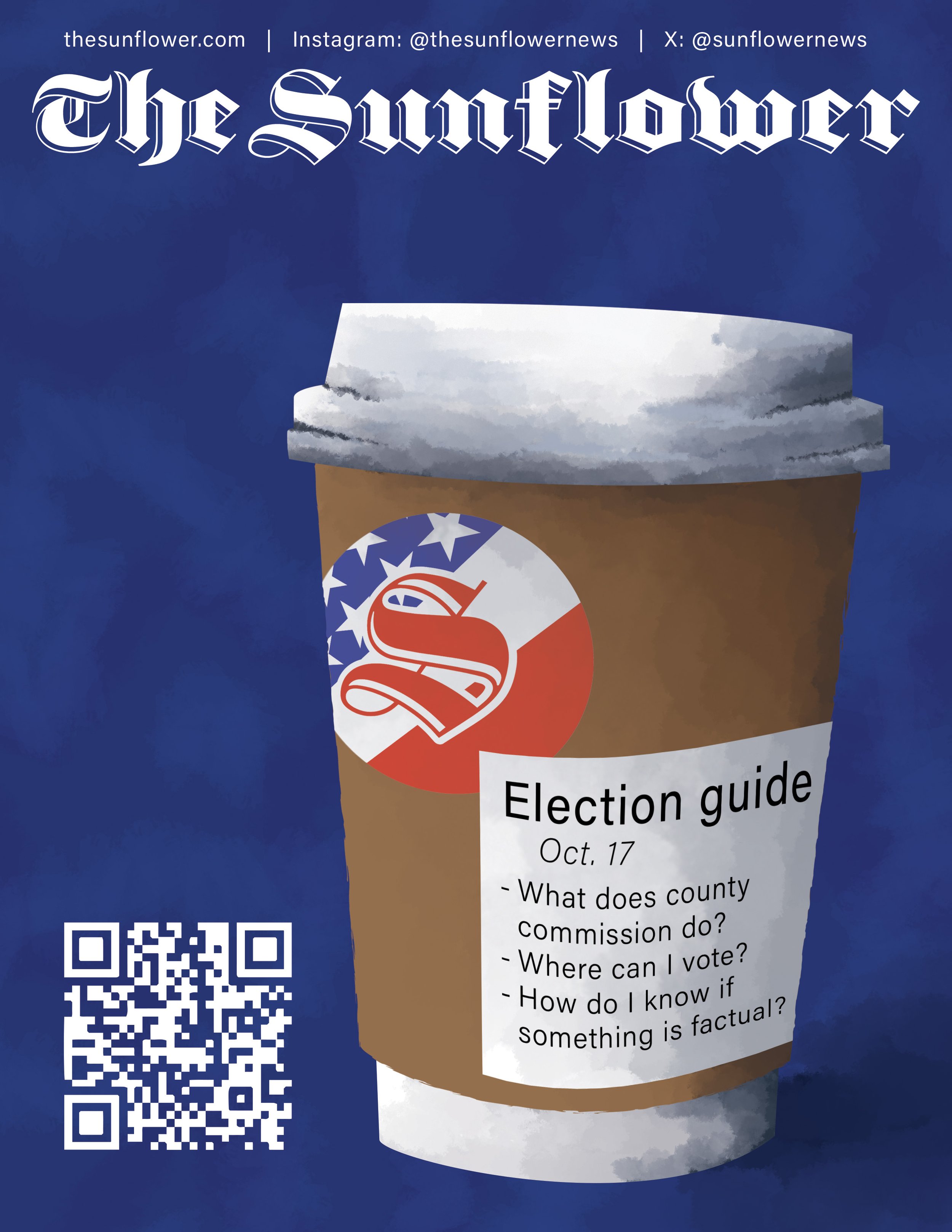 The simplicity of a coffee cup was meant to draw viewers in for The Sunflower's election guide, with covered topics taking place of order modifications.
