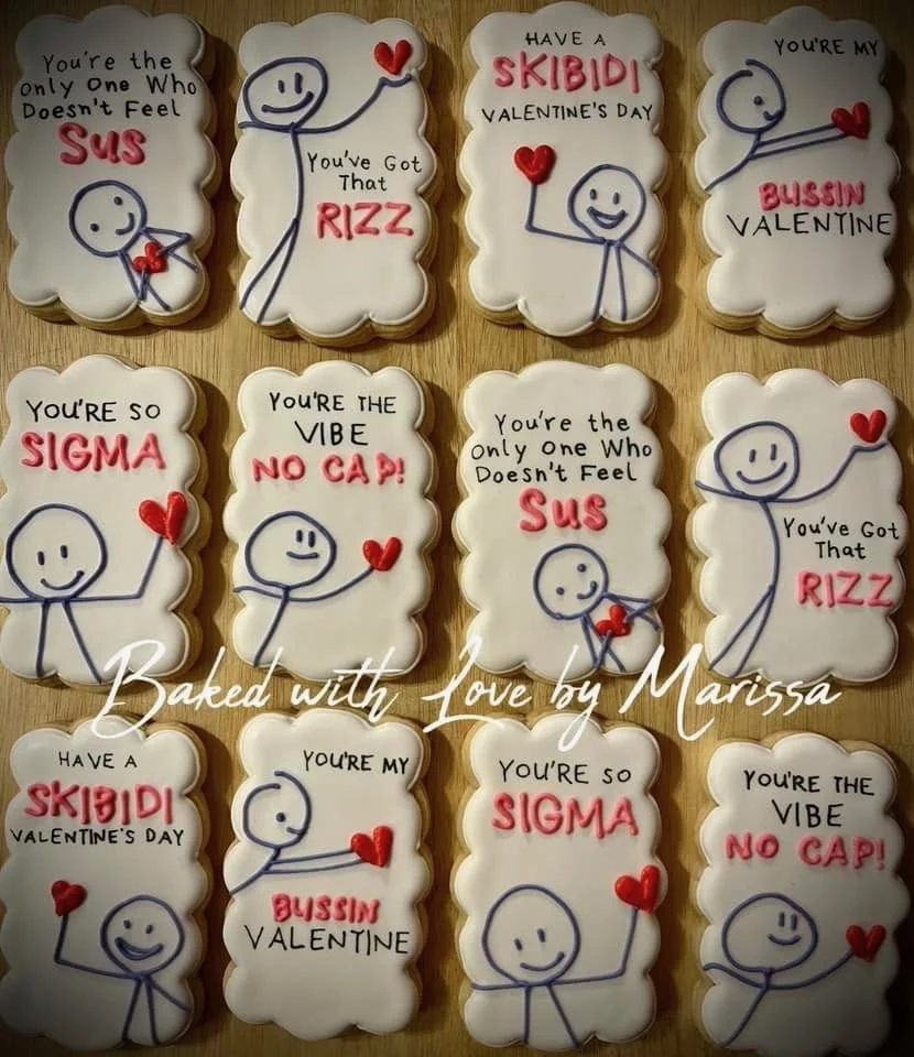 1 dozen Silly Lingo cookies