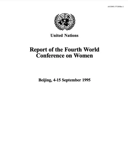 Report of the Fourth World Conference on Women