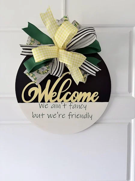15" Round Wood  Sign