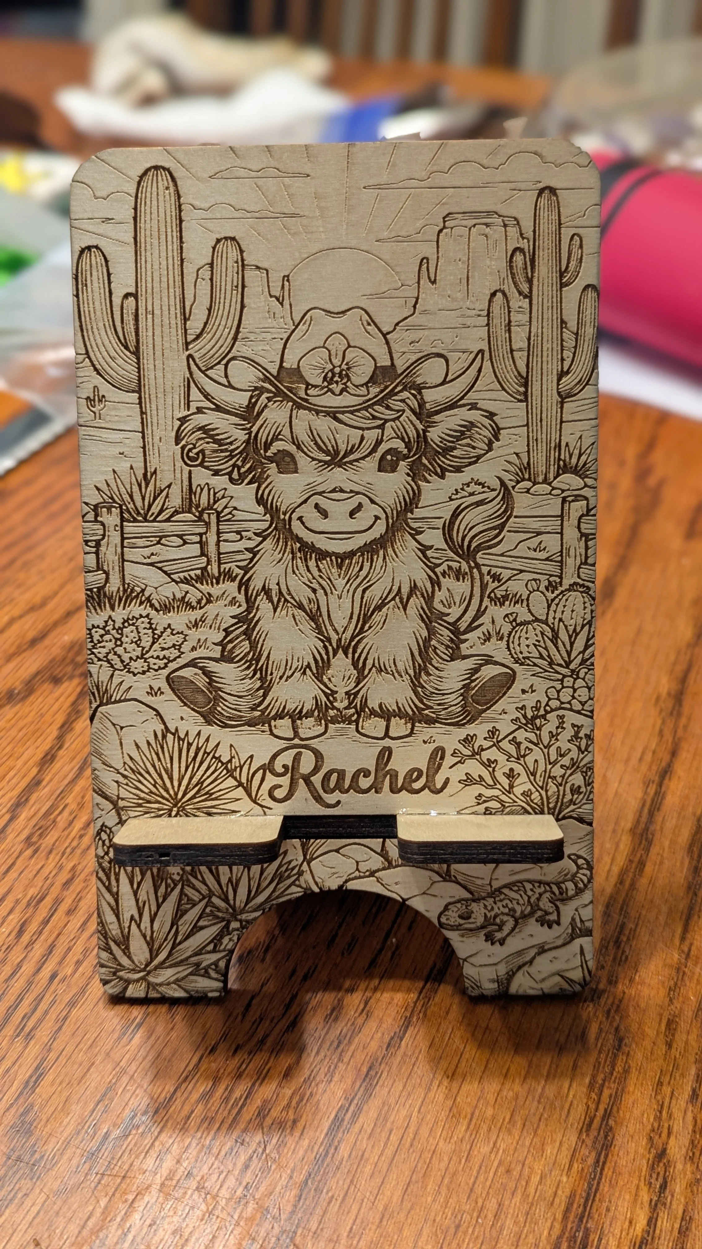 Cell Phone Holder - Highland Cow