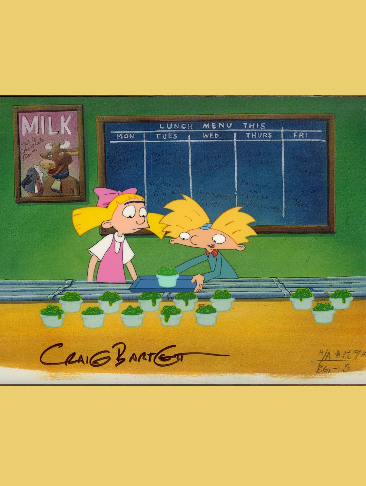 Helga and Arnold Production Cel