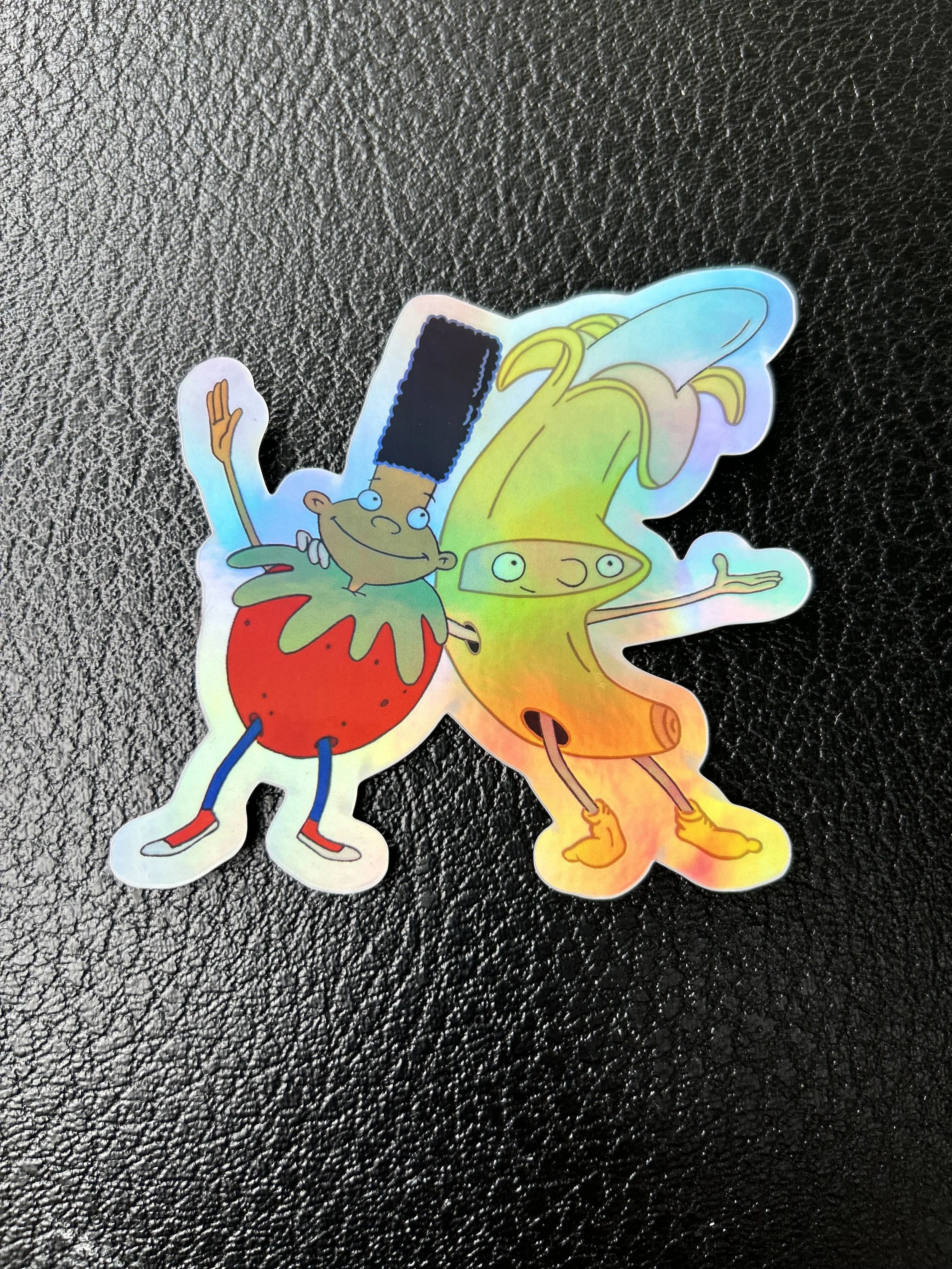 Downtown as Fruits Sticker