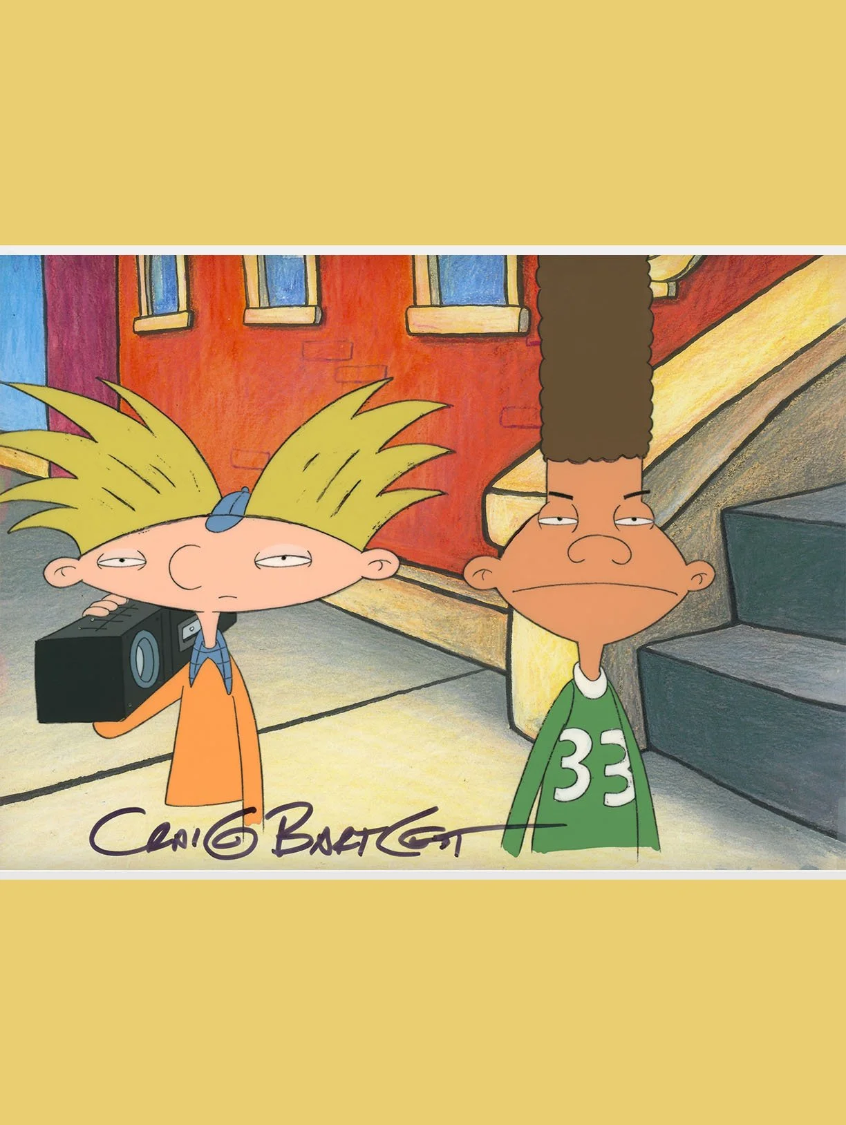 Arnold and Gerald Unite Production Cel