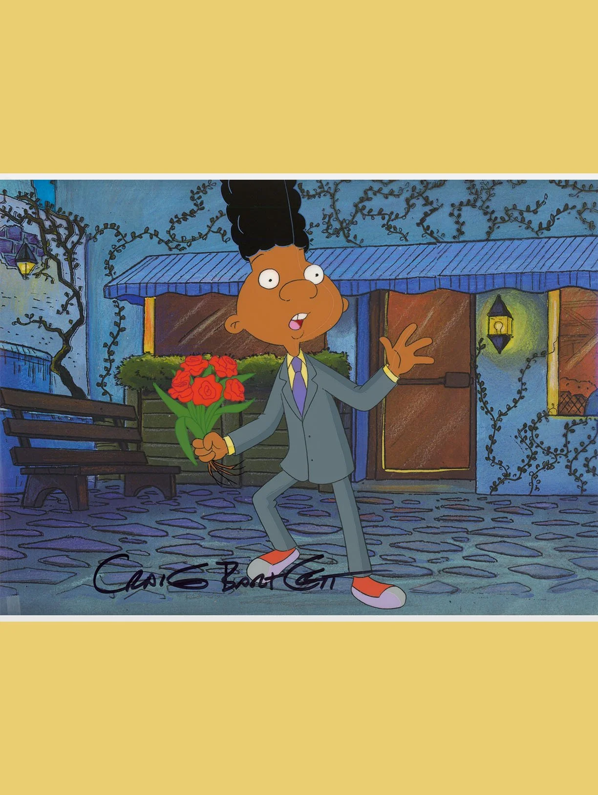 Gerald: "Arnold! Heads Up!" Production Cel