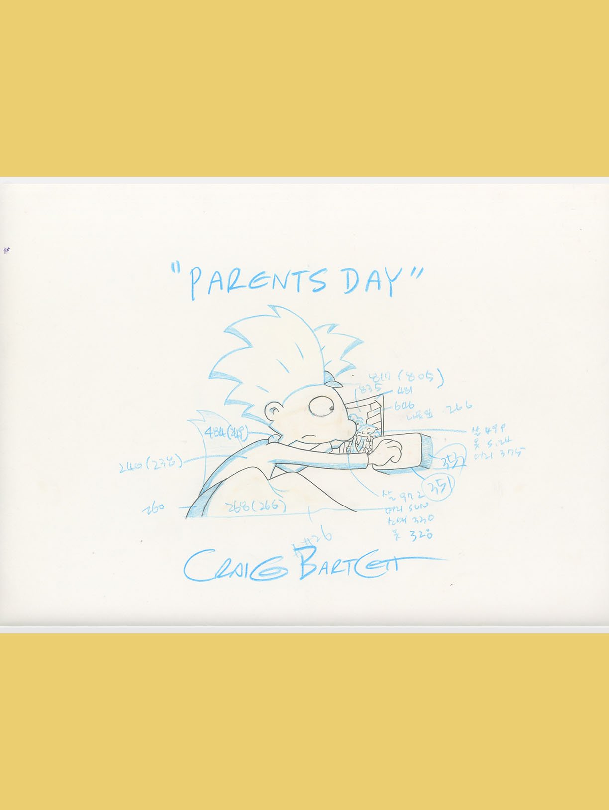 Arnold Sneaks a Look at His Parents' Picture Character Layout