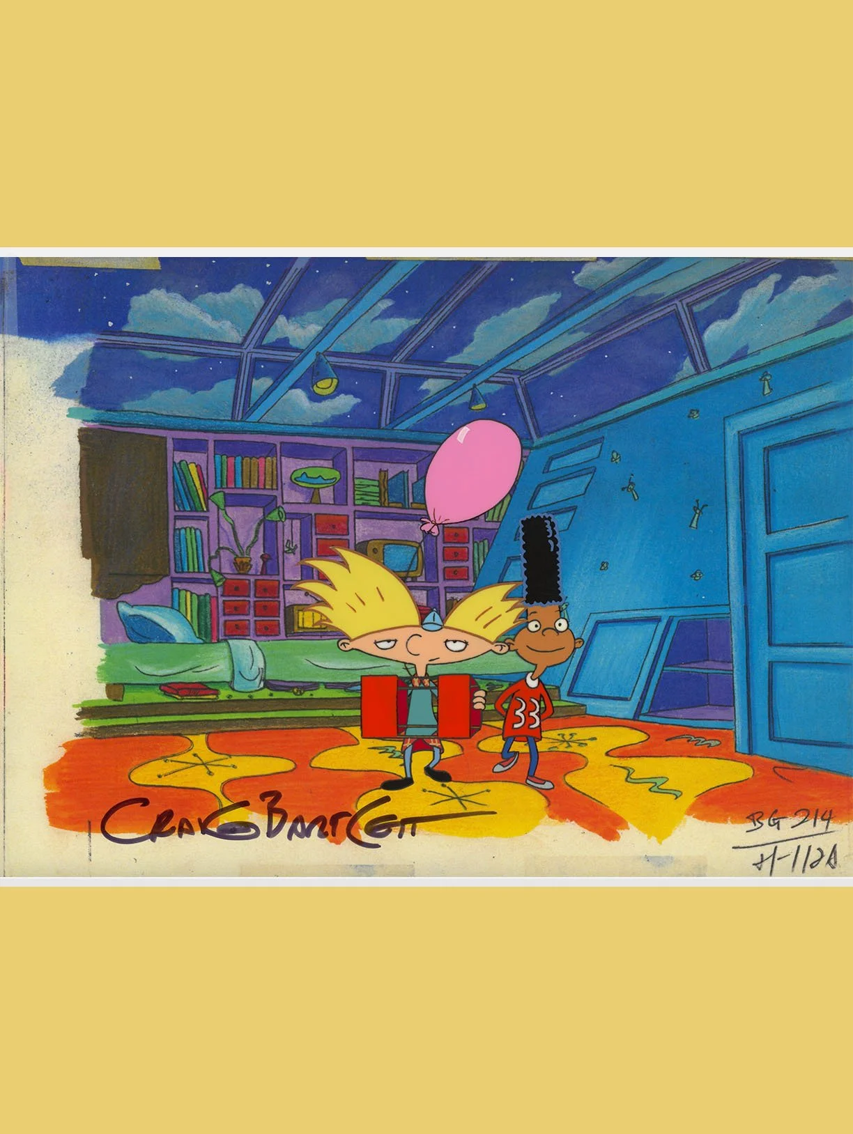 Arnold and Gerald Chillin Production Cel