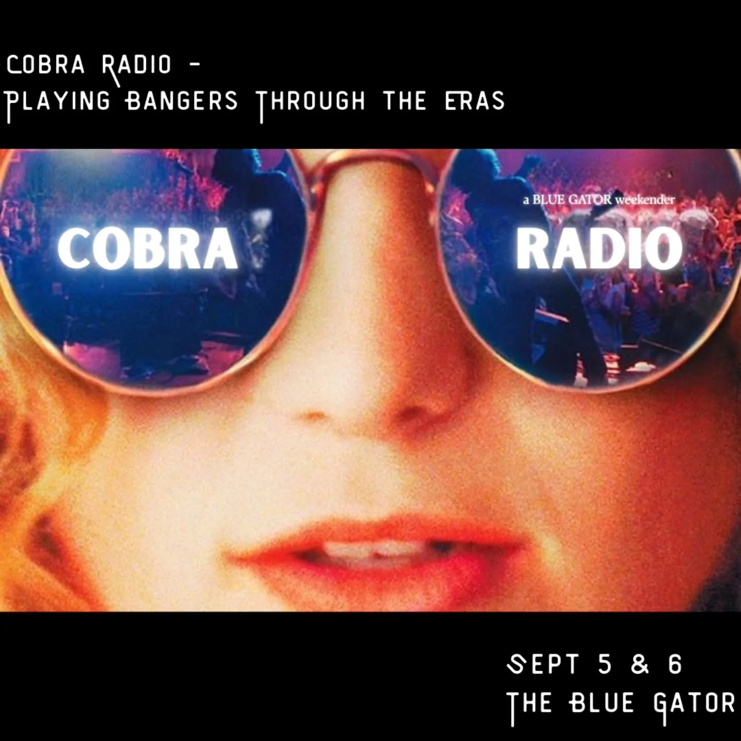 After an epic summer of one-offs, we're back to our regular weekend vibes! We've missed the Blue Gator and teased you with a Friday-only appetizer last month. Now, it's time for a full-course meal! 

Expect new tunes, old favorites, and everything in