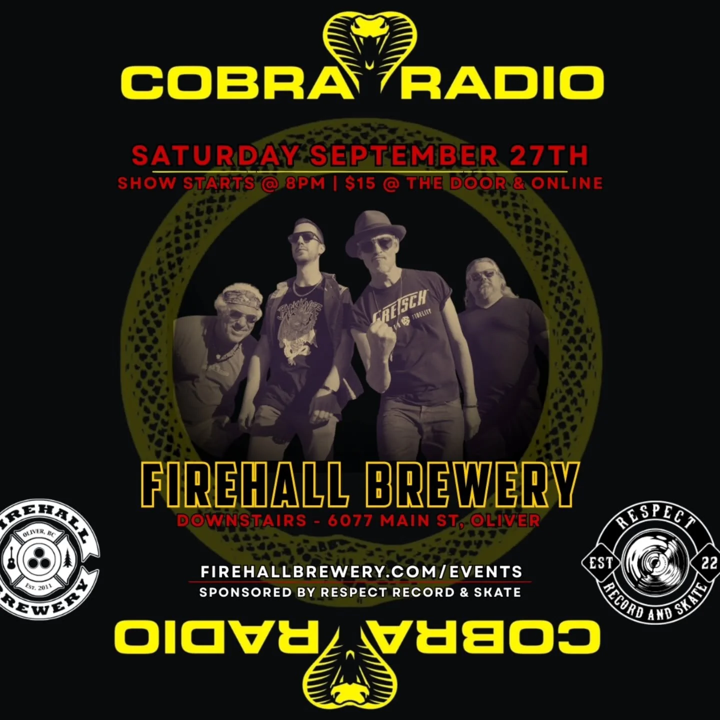 Oliver!  Join us September 27 for a rock and roll dance party to bring on the shoulder season!  We return to our favorite brewery, music will be hot, beers will be cold, fun will be had.  Non stop classic hits by the Okanagans classic Rock dance part