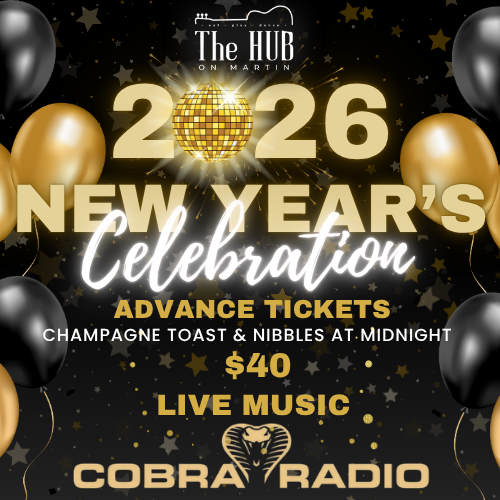 New Years Eve at the Hub On Martin!