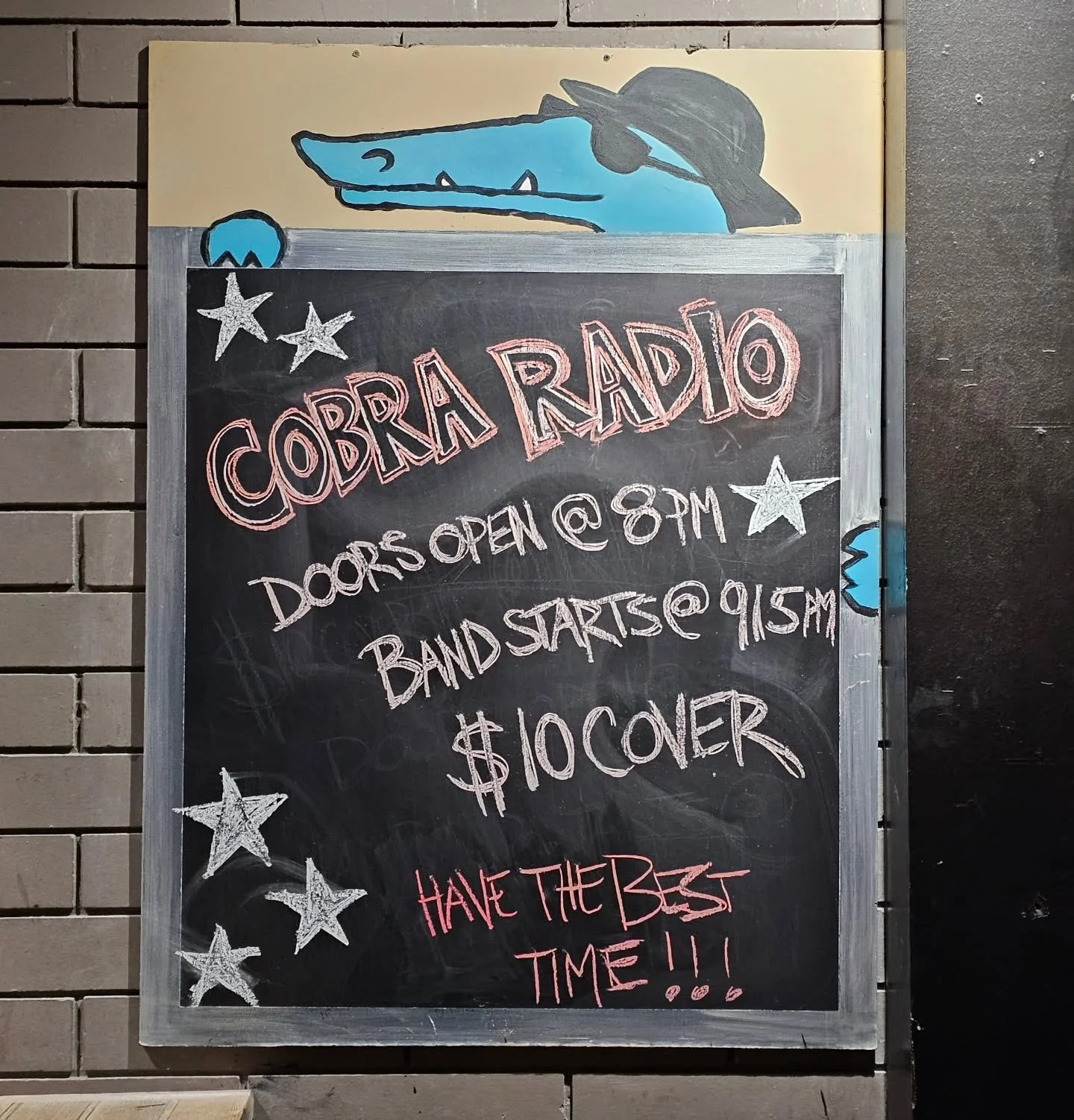 THE GATOR IS ABOUT TO GET ITS COBRA CRANKED! 🐊⚡️

​We can't wait to be back at The Blue Gator this weekend - March 13th &amp; 14th

Due to overwhelming demand we now have t-shirts for sale at upcoming gigs, lots of sizes, girl shirts, all the t-shir
