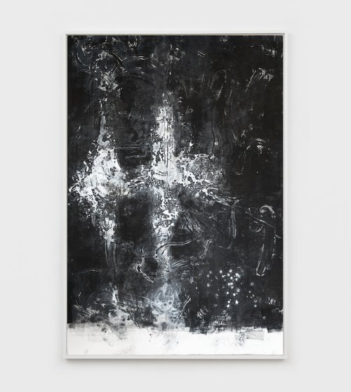 KIM, MYUNGWONG, Lowland No. 7 2019 Oil and acrylic on paper 61 x 42 inches; 155 x 106.6 cm (unframed)