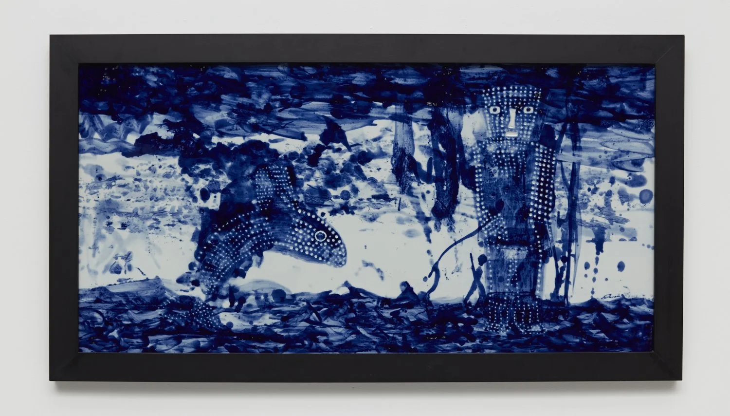 Enchanted Shores, 2014, Porcelain panel, 21.75 x 43.5 inches
