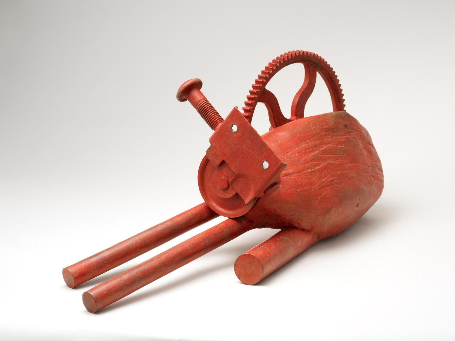 ATKINS, JERRY, Red Cat, 2019, Bronze 13 x 30 x 10 in.