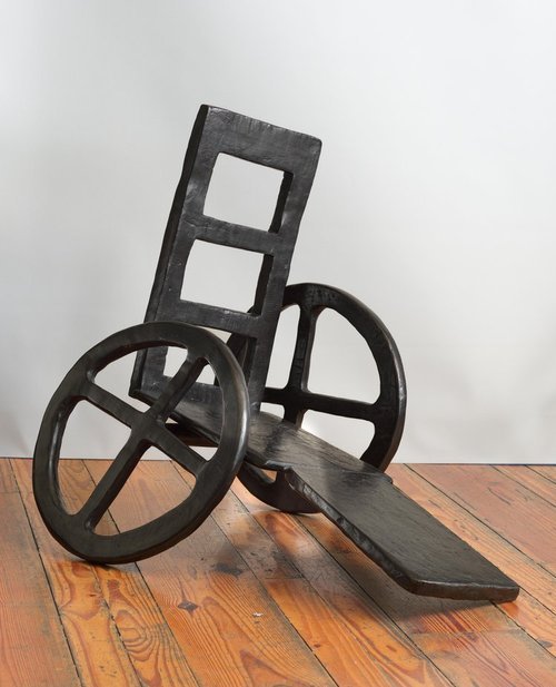 ATKINS, JERRY, Debility, 2023, Bronze, 30 x 36 x 30 in.