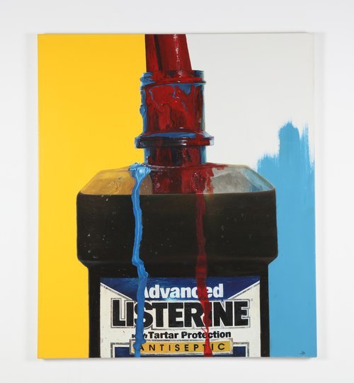 DESIMONE, DAVID, Landscape & Listerine, 2008 Oil on Canvas 50 x 43 ′′