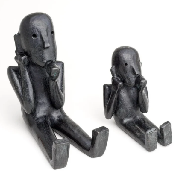 ATKINS, JERRY, Thumbsuckers, 1983, Bronze, 11 x 14 x 10 in.