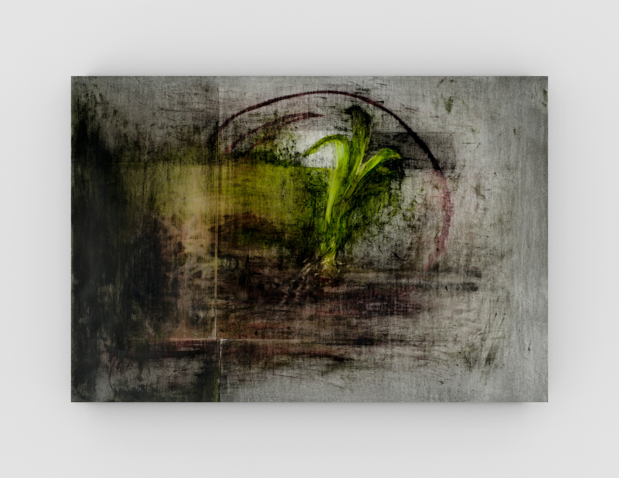 LEE, HUI CHI, In Praise of Shadow 1, 2023, Oil stick & graphite on paper, 25.5 x 34.5 inches