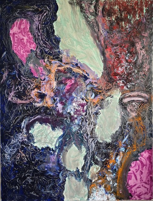 YANUSH, LESYA, Genuine Choice, 2024, Acrylic on canvas, 48 x 36 inches