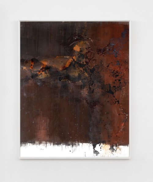 KIM, MYUNGWON, Untitled 2020 Oil and acrylic on paper 63 x 51 inches; 160 x 129.54 cm (unframed)
