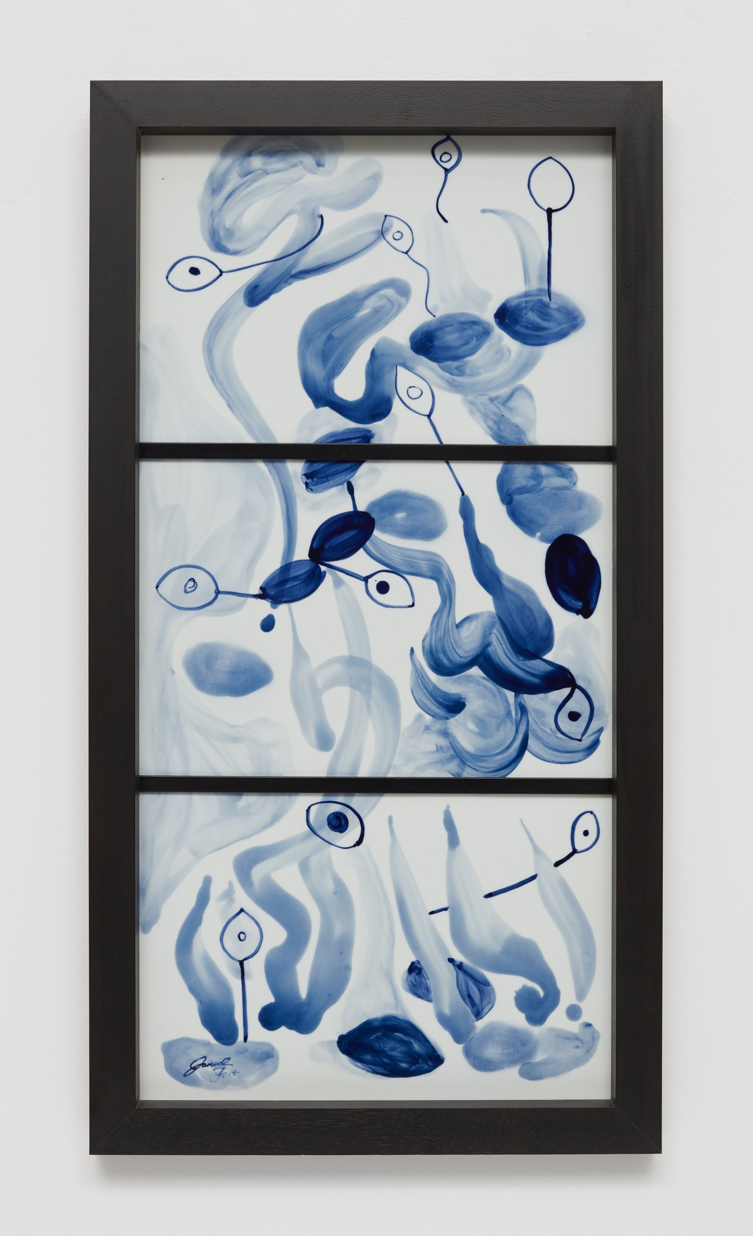Sprouting Sea, 2014, Porcelain panel, 44 x 21.75 inches
