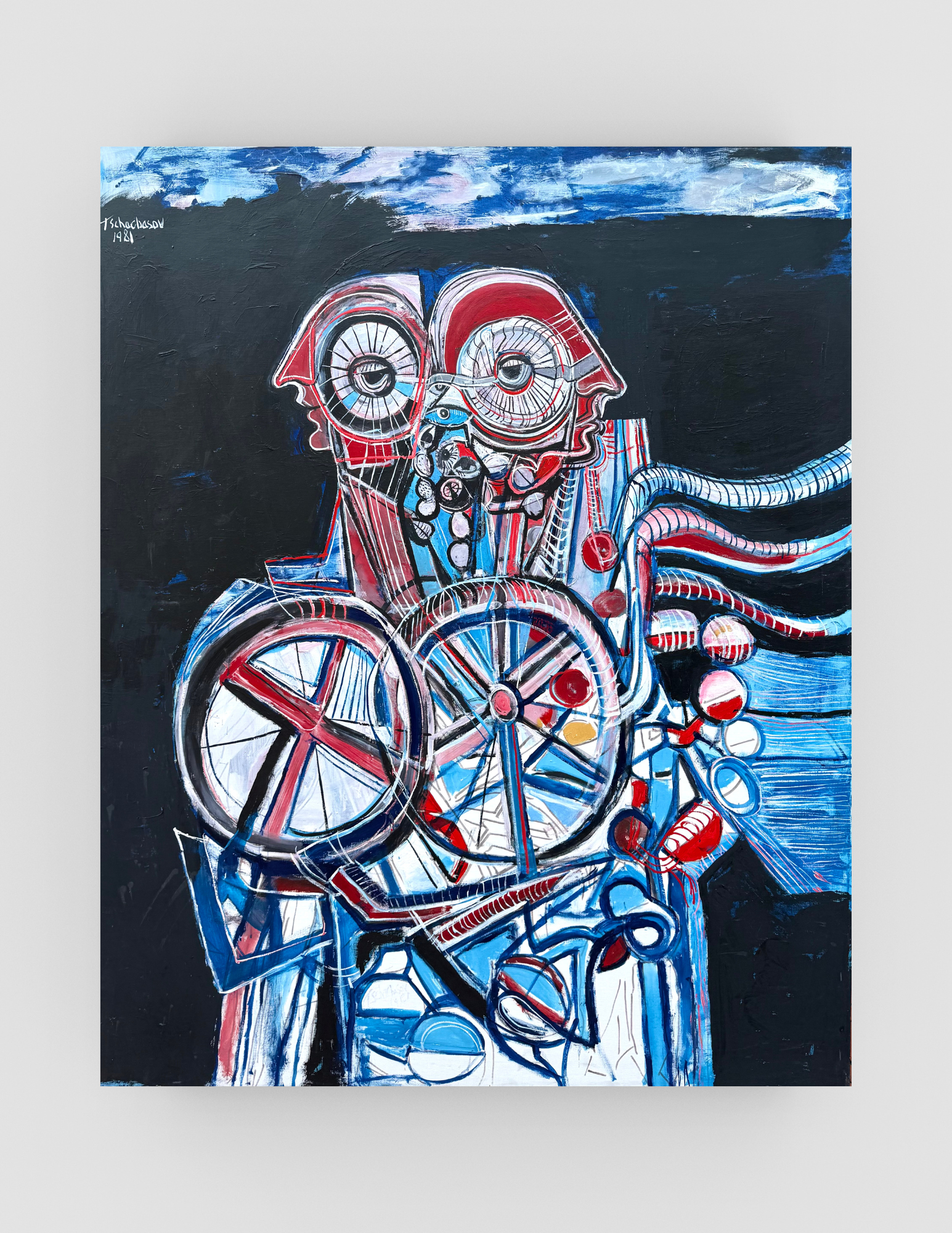TSCHACBASOV , NAHUM, Untitled, 1981, Acrylic on canvas, 67 x 54 inches