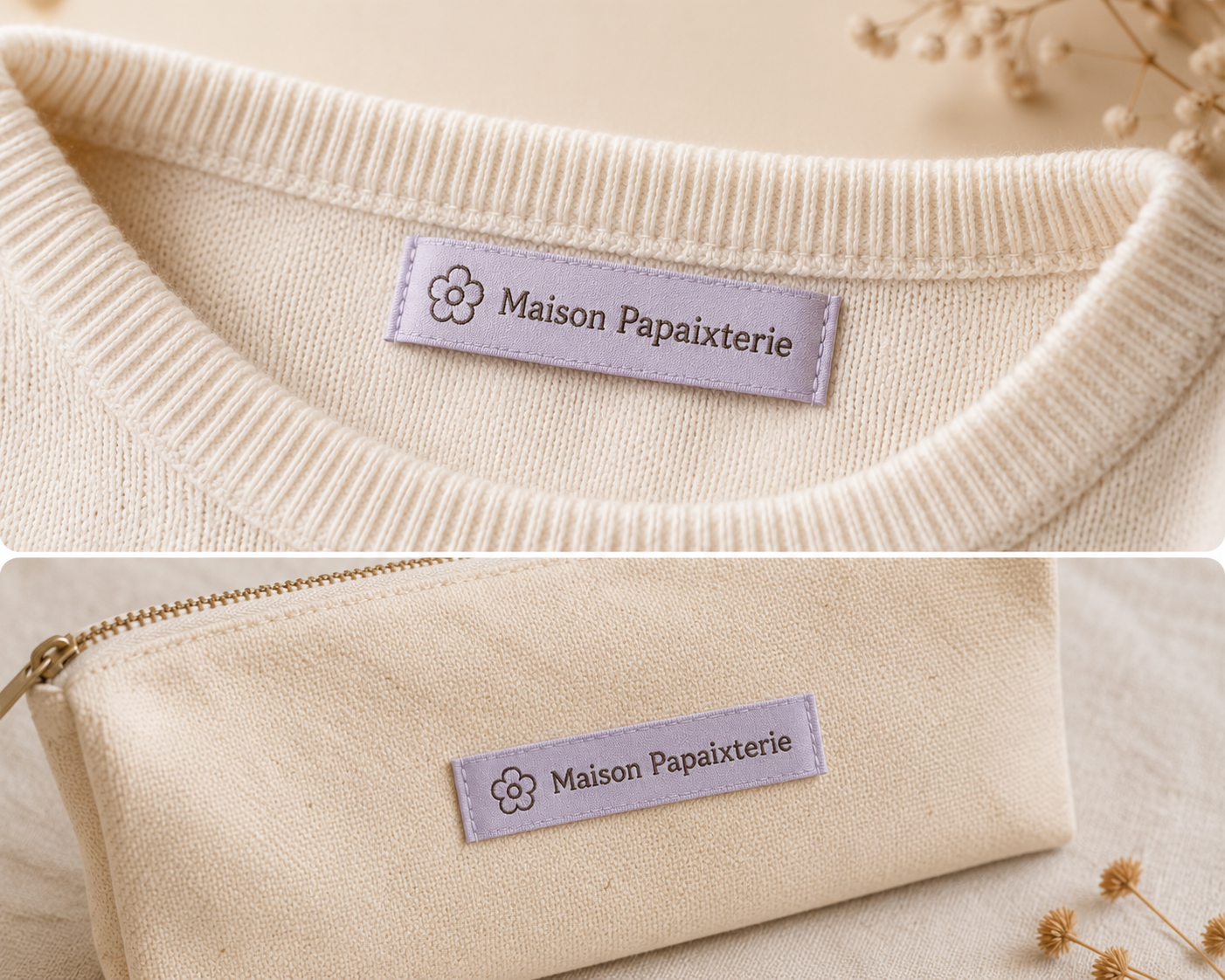 Etiquettes textiles personnalisées