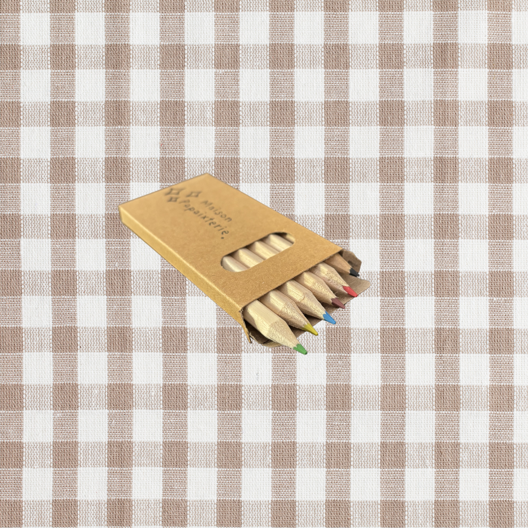 Boîte de 6 crayons de couleur — Minimaliste & essentielle