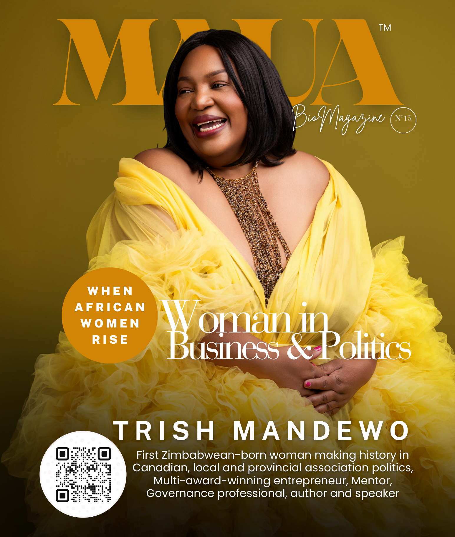      

 
    “From Highfields to Coquitlam, my journey proves that no beginning defines your destiny.”   Maua Bio Magazine -  https://mauabiomagazine.com/trish-mandewo-first-zimbabwean-born-woman-making-history-in-canadian-politics/   Download  Magaz