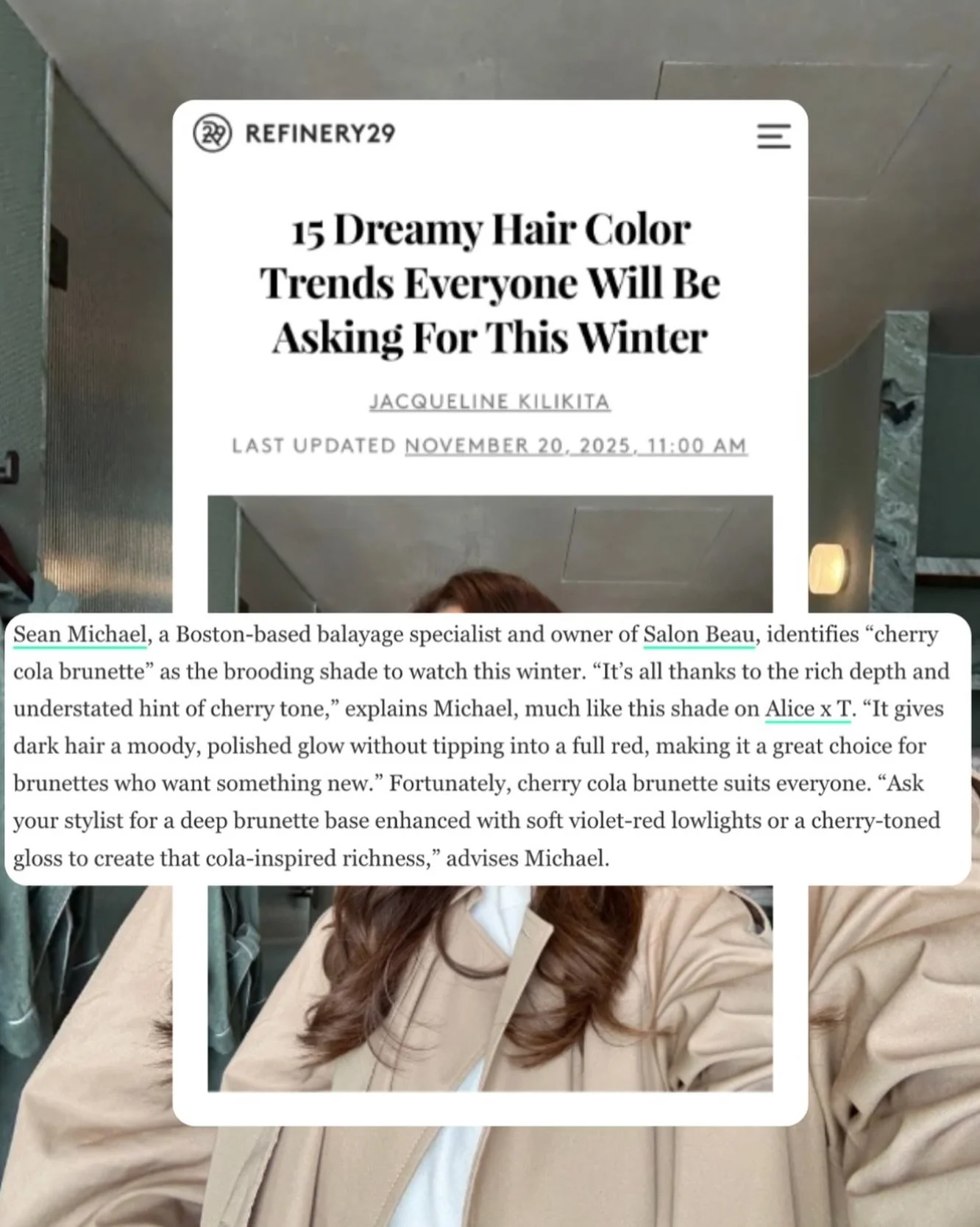 The spotlight shines bright on @seanmichaelhair of @thesalonbeau 🫶 Building a strong foundation as a thought leader and expert is only the beginning. Get ready for big things in 2026!